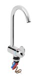 Grifo mezclador estilo 3000  cano metalico de 27 mm de diametro  cromado  en caja.