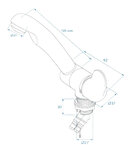 Grifo mezclador Estilo 3000 12V diametro 27 mm cano curvo