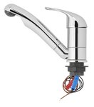 Grifo mezclador Keramik Carino 12V diametro 33 mm cromo