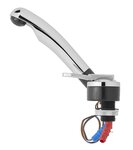 Grifo mezclador Keramik Deluxe diametro 27 mm cromo negro