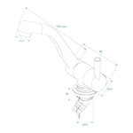 Grifo mezclador Trend A cano Style 3000 12V diametro 33 mm cromado