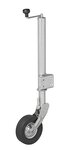 Rueda de morro 570 60 mm llanta metalica con neumatico de caucho 220 x 65 mm plegable 300 kg