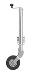 Rueda de morro 570 60 mm llanta metalica con neumatico de caucho 220 x 65 mm plegable 300 kg