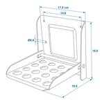 Escalon plegable para remolque 195 x 175 mm