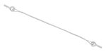 Cable de porton trasero 45 cm - 2x M8