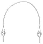 Cable de porton trasero 45 cm - 2x M8