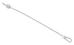 Cable de porton trasero 42 cm - 1x M8 y mosqueton