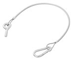 Cable de porton trasero 42 cm - 1x M8 y mosqueton