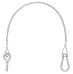 Cable de porton trasero 42 cm - 1x M8 y mosqueton