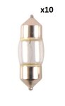 Bombilla para coche 12V 10W SV8,5 11x30 x10 pieza
