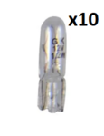 Bombilla para coche 12V 1 2W T5 W2x4 6d x10 pieza