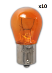 Lampara de coche 12V 21W BAU15s naranja x10 pieza