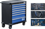 Carro de herramientas XL 7 cajones con 301 herramientas