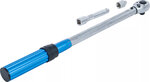 Juego de llave dinamometrica adaptador + extension cuadrado exterior (1/2) 40 - 220 Nm 3 piezas