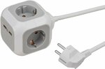 Ladron multiple en forma de cubo enchufes 4, 1,4m H05VV-F 3G1,5