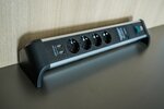 Regleta de proteccion contra sobretensiones 60.000A con funcion de carga USB 4 vias 1,8m H05VV-F 3G1,5