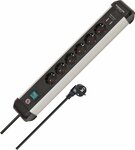 Regleta con funcion de carga USB Enchufes 6 3m H05VV-F 3G1,5