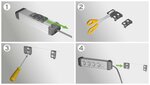 Regleta con interruptor 10-tomas 3m H05VV-F 3G1,5