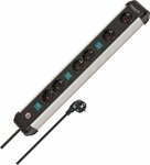 Regleta Technik 6 tomas 3m H05VV-F 3G1,5 interruptor cada 2 tomas