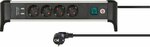 Regleta de enchufes con funcion de carga USB 4 vias 1,8m H05VV-F 3G1,5