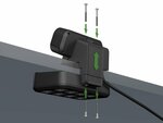 Duplex Regleta de enchufes de sobremesa, 1x USB C, 1x USB A, 10x tomas de contacto de proteccion, plata negro