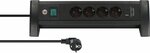 Regleta de enchufes Premium Office-Line de 4 vias negra con USB C PD 30 W y USB A 18 W, 1,8 m H05VV-F3G1,5