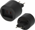 Adaptor de viajes EE.UU. Euro con fusible 2,5A