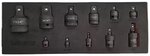 Conjunto de 11 adaptadores y Choque de cardan