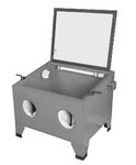 Mesa de cabina de granallado modelo 80 L