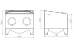 Mesa de cabina de granallado modelo 80 L