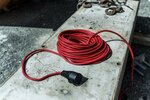 Cable de calidad para uso en obras IP44 25m H07RN-F 3G1,5 rojo
