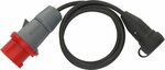 Adaptador de cable CEE IP44 1,5m negro H07RN-F 3G1,5 Enchufe CEE 400V 16A