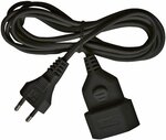 Cabel de plastico 5m negro H03VVH2-F 2x0,75