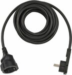 Cable de plastico con pestanas 5m H05VV-F3G1,5 negro