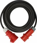 Cable alargador CEE IP44 con inversor de fase 25m negro H07RN-F 5G4,0 CEE 400V 32A