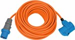 Cables extensibles CEE IP44 para camping maritimo 25m naranja H07RN-F Enchufe CEE 3G2,5, acoplamiento en angulo 230V 16A