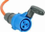 Cable alargador CEE IP44 para camping maritimo 25m H07RN-F 3G2,5 naranja CEE 230V 16A enchufe y acoplamiento