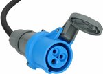 Cable adaptador CEE 230V IP44 25m H07RN-F 3G2,5 CEE 230V 16A clavija de contacto de toma de tierra y acoplamiento CEE