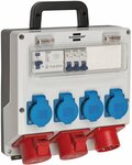 Caja distribuidora de corriente 4 16A IP44 3x LS 230V 16 A, 1xFI 40 A 4-polig 30mA