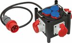Compacto distribuidor de corriente de goma BSV 3 LS E 16 2 IP44 1m H07RN-F 5G1,5 3xCEE400V + 3x230V