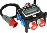 Compacto distribuidor de corriente de goma BSV 3 32 2 IP44 2m H07RN-F 5G4,0 - 2xCEE16A, 1xCEE 32A, 4x230V