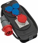 Estacion electrica CEE 1 IP44 enchufe 400V 16A enchufes 1x CEE 400V 16A+3x 230V 16A