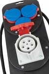 Estacion electrica CEE 1 IP44 enchufe 400V 16A enchufes 1x CEE 400V 16A+3x 230V 16A