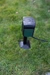 Toma de jardin WIFI con toma de tierra y placa de montaje IP44 2 veces 3m