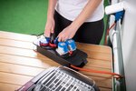 Estacion electrica de camping 2xCEE230V 16A, 3x230V 1,5m H07RN-F3G2.5 con enchufes tomas de tierra