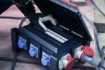 Professional Distribuidor de potencia de goma BSV 5-32A FI 2m H07RN-F 5G6,0 1x CEE32A+2x16A, 6x230V