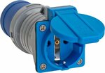 Adaptador de contacto de proteccion 230 V CEE 16 A IP44