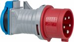 Adaptador CEE 400V 16A a 230V 16A toma de corriente con contacto a tierra