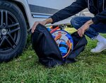Bolsa de transporte y almacenamiento para bobinas de cable