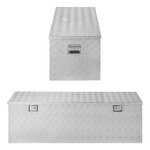 Caja de herramientas para remolque, aluminio, 1450 x 520 x alto 460 mm